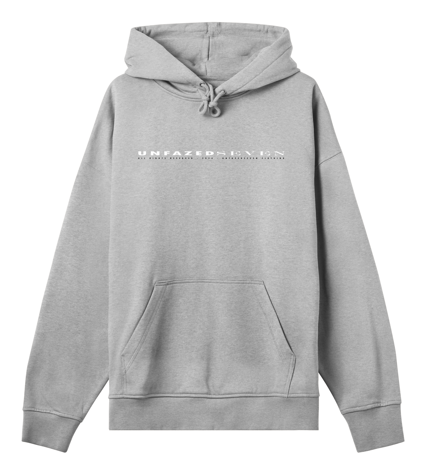 UNFAZEDSEVEN Oversized Hoodie in Grey Melange