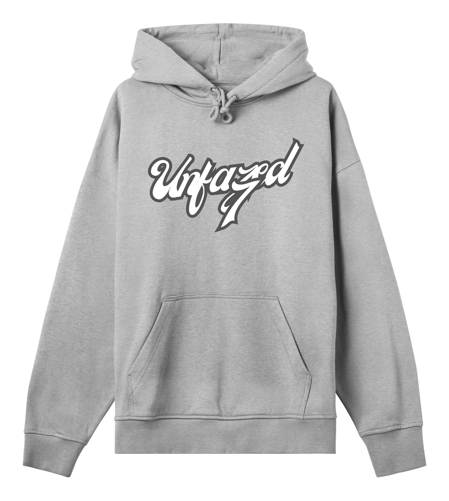 Unfazed7 Oversized Hoodie in Grey Melange