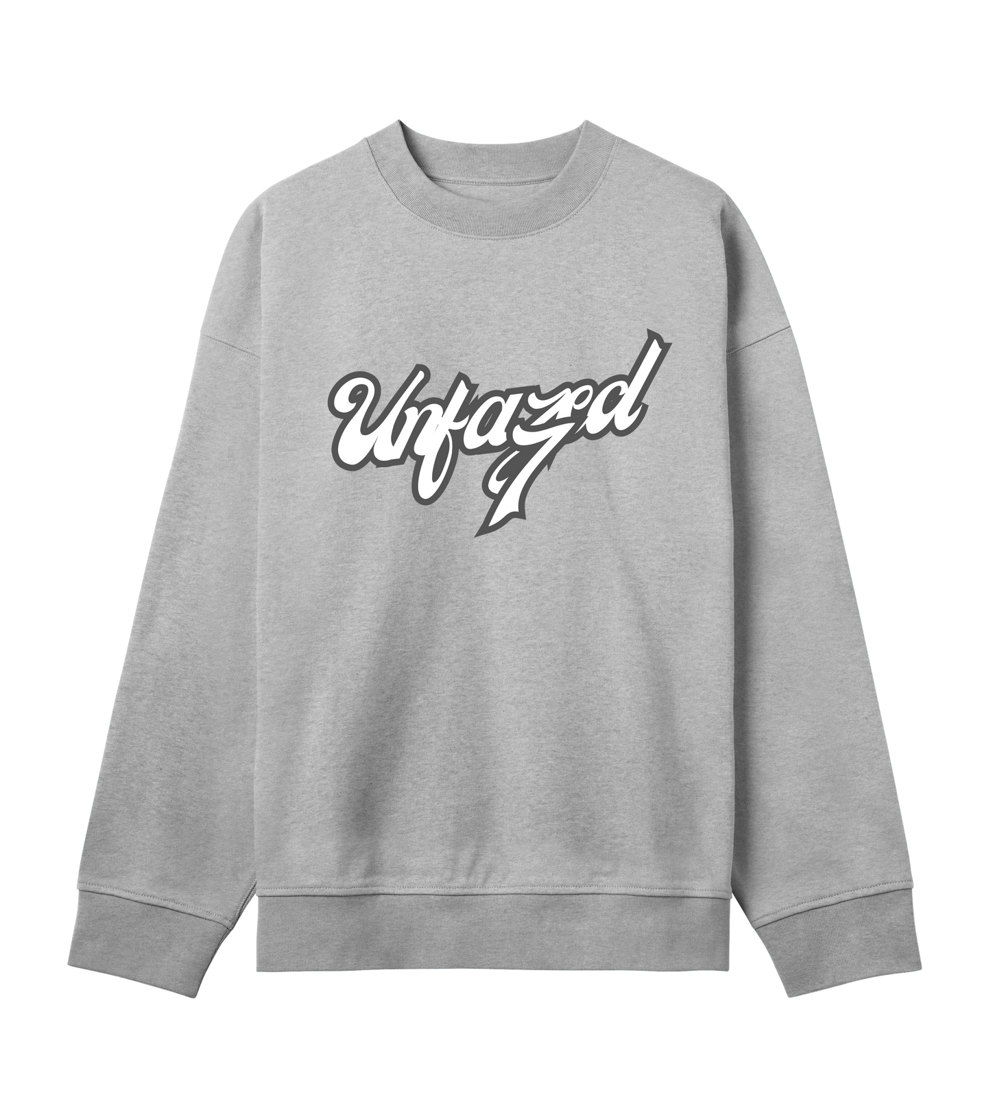 Unfazed7 Oversized Sweatshirt in Grey Melange