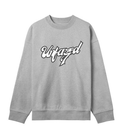 Unfazed7 Oversized Sweatshirt in Grey Melange