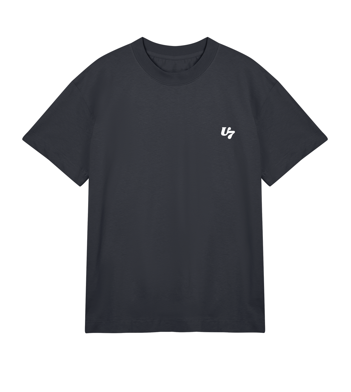 U7 Heavy Tee in Off Black