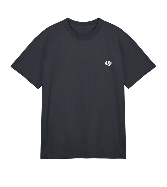 U7 Heavy Tee in Off Black