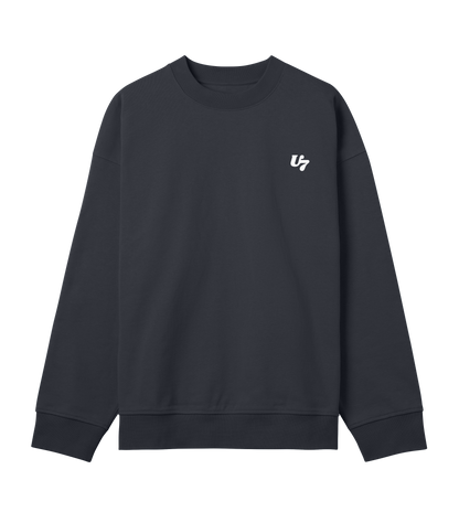 U7 Oversized Sweatshirt in Off Black