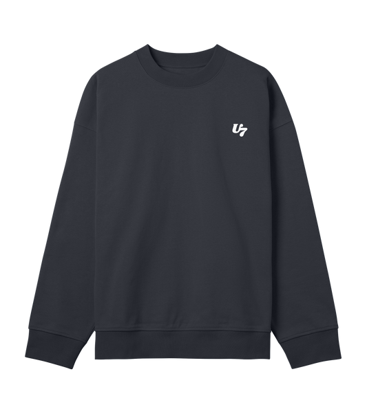 U7 Oversized Sweatshirt in Off Black