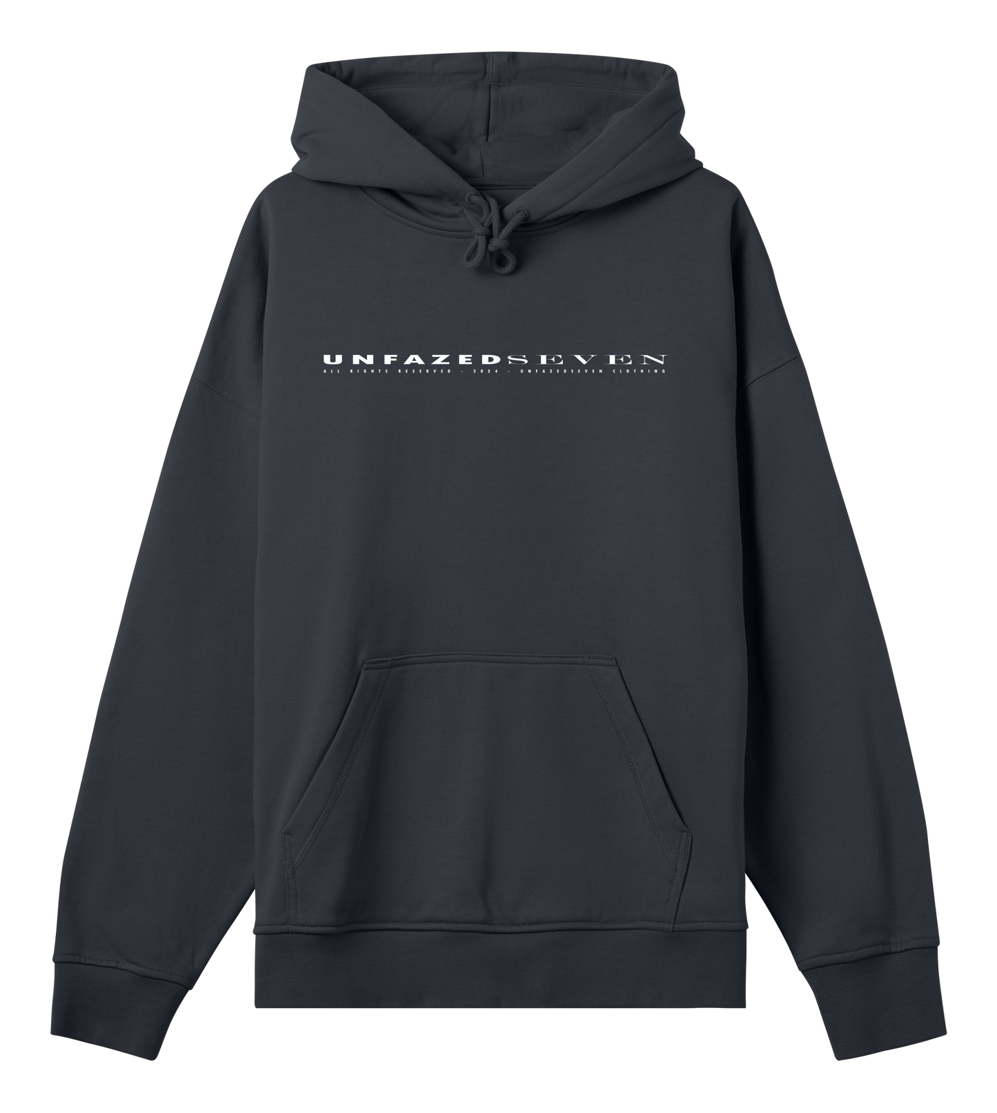 UNFAZEDSEVEN Oversized Hoodie in Off Black